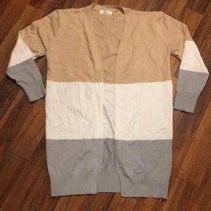 Cutekolve Colorblock Sweater Cardigan